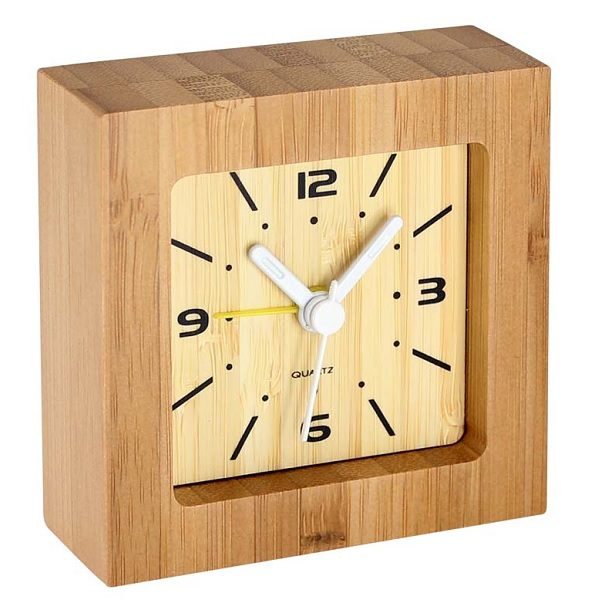 Reloj Despertador de Bambú