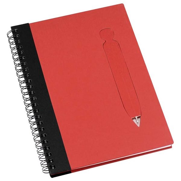 Cuaderno Ecológico Tapa Dura Rojo Cerrado