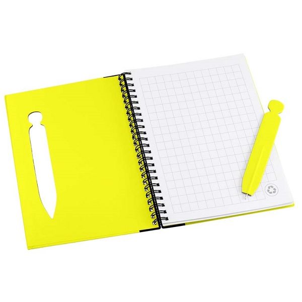 Cuaderno Ecológico Tapa Dura Amarillo Cerrado