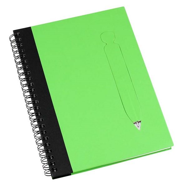 Cuaderno Ecológico Tapa Dura Verde Cerrado