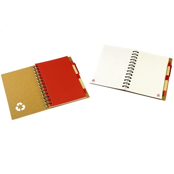 Cuaderno Ecológico Tapa Dura Rojo