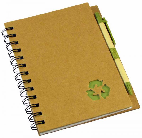 Cuaderno Ecológico Tapa Dura Verde Cerrado